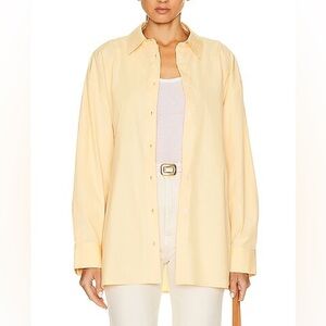 Loulou Studio Light Yellow Button-Up Shirt